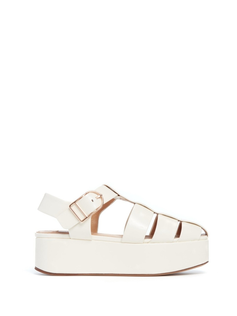 New Gabriela Hearst MILA Sandals Sz 38 - Platform Fisherman Sandal in Cream